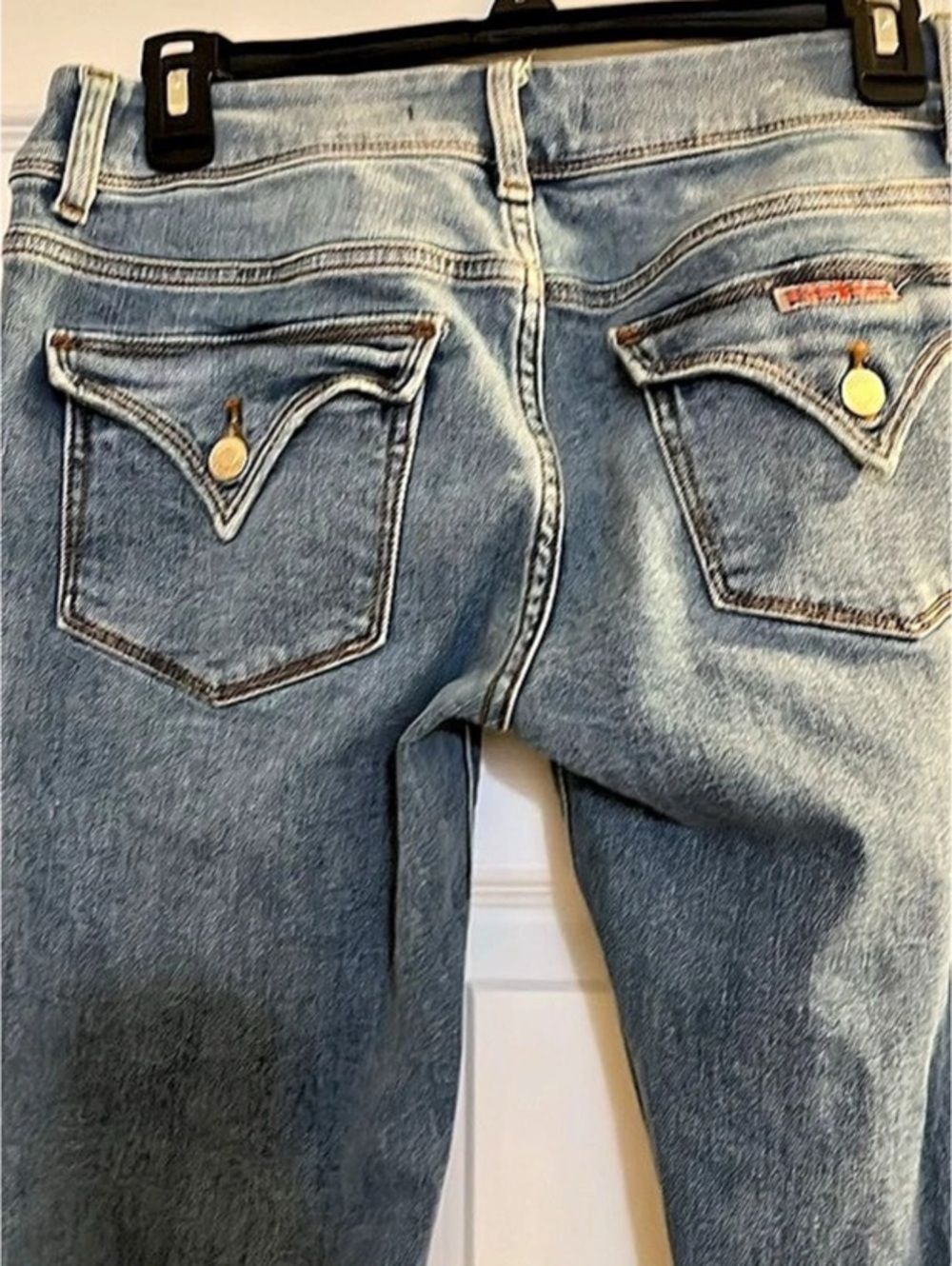 Hudson Beth Bootcut Distressed Jeans in Blue Waist 26